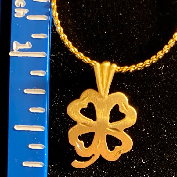 14K Four Leaf Clover Charm - Picture 3 of 3